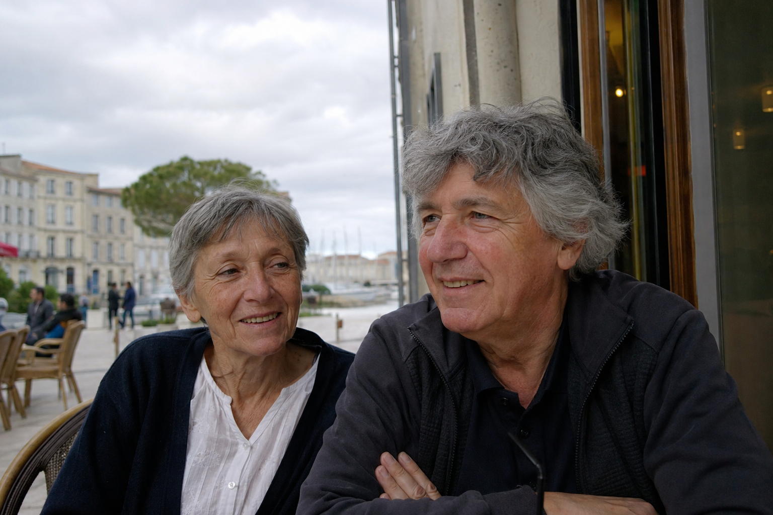 Annick et Franck souriants